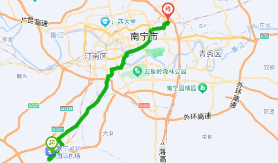 南寧,機場,到,南寧,東站,有,多,遠(yuǎn),怎么,走,